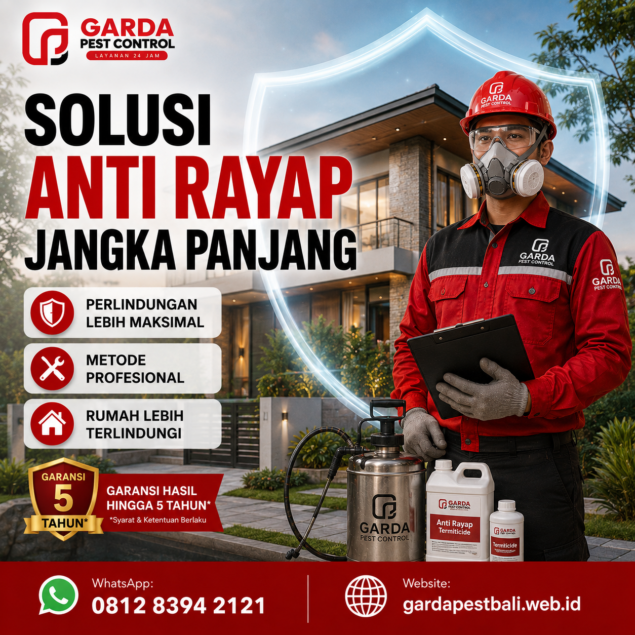 Biaya Jasa Anti Rayap di Bali: Panduan Tarif dan Penanganan Properti