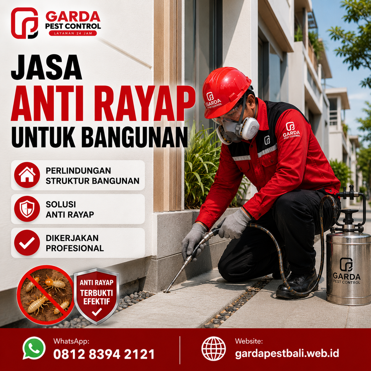 Harga Jasa Anti Rayap di Bali dan Rincian Biaya Penanganan