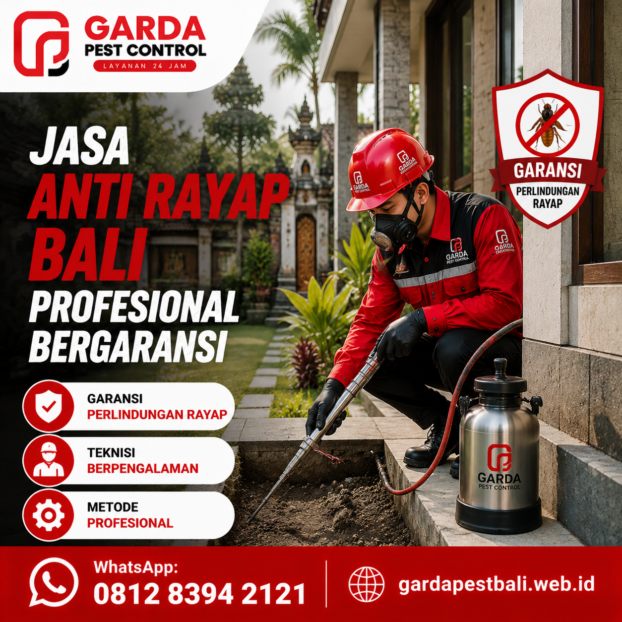 Biaya Jasa Anti Rayap di Bali: Panduan Tarif dan Penanganan Properti