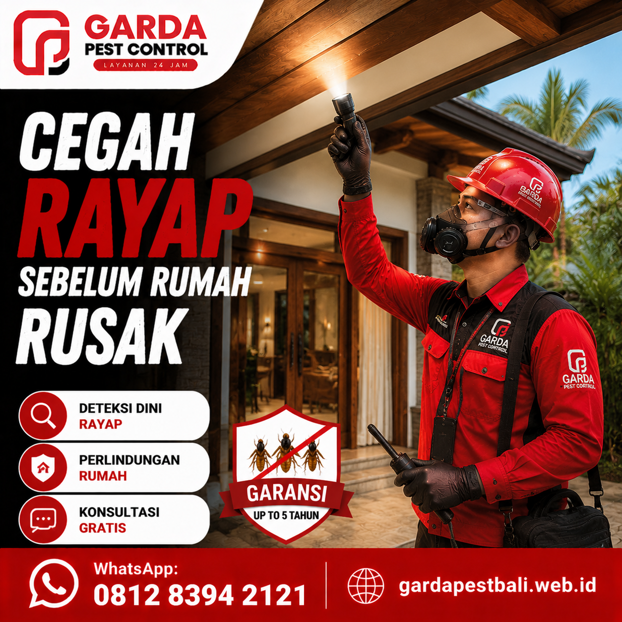 Harga Jasa Anti Rayap di Bali dan Rincian Biaya Penanganan