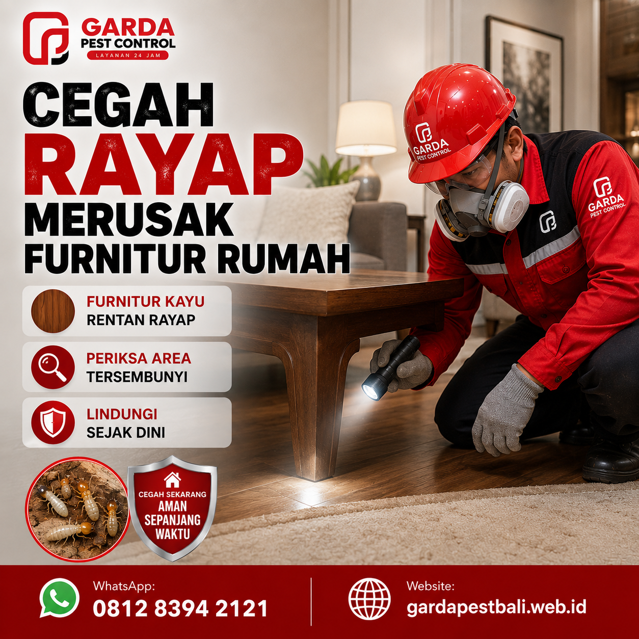 Biaya Jasa Anti Rayap di Bali: Panduan Tarif dan Penanganan Properti