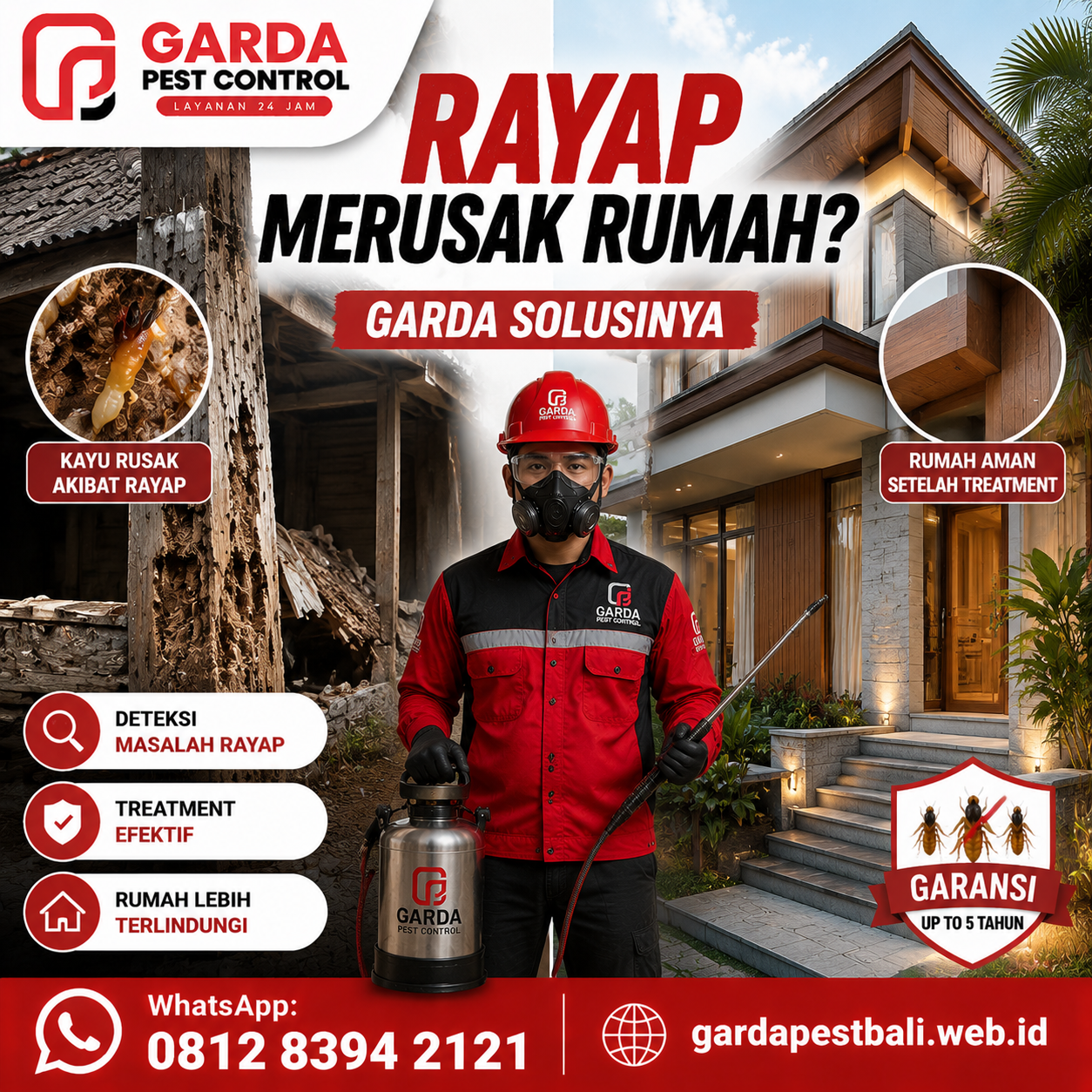 Harga Jasa Anti Rayap di Bali dan Rincian Biaya Penanganan