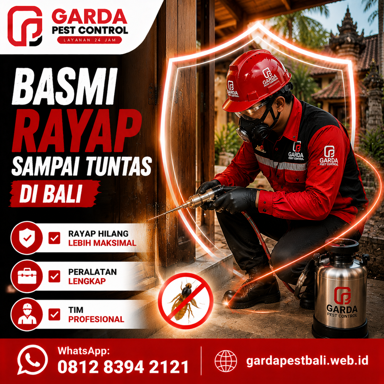 Jasa Anti Rayap Villa Bali: Perlindungan Properti dan Bangunan Kayu Properti Anda