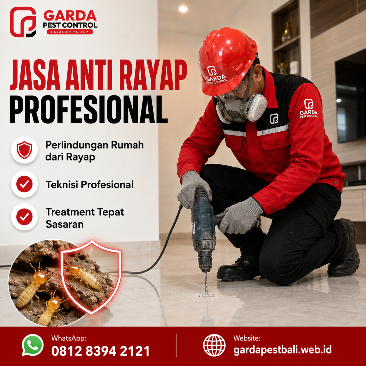 Jasa Anti Rayap Villa Bali: Perlindungan Properti dan Bangunan Kayu Properti Anda