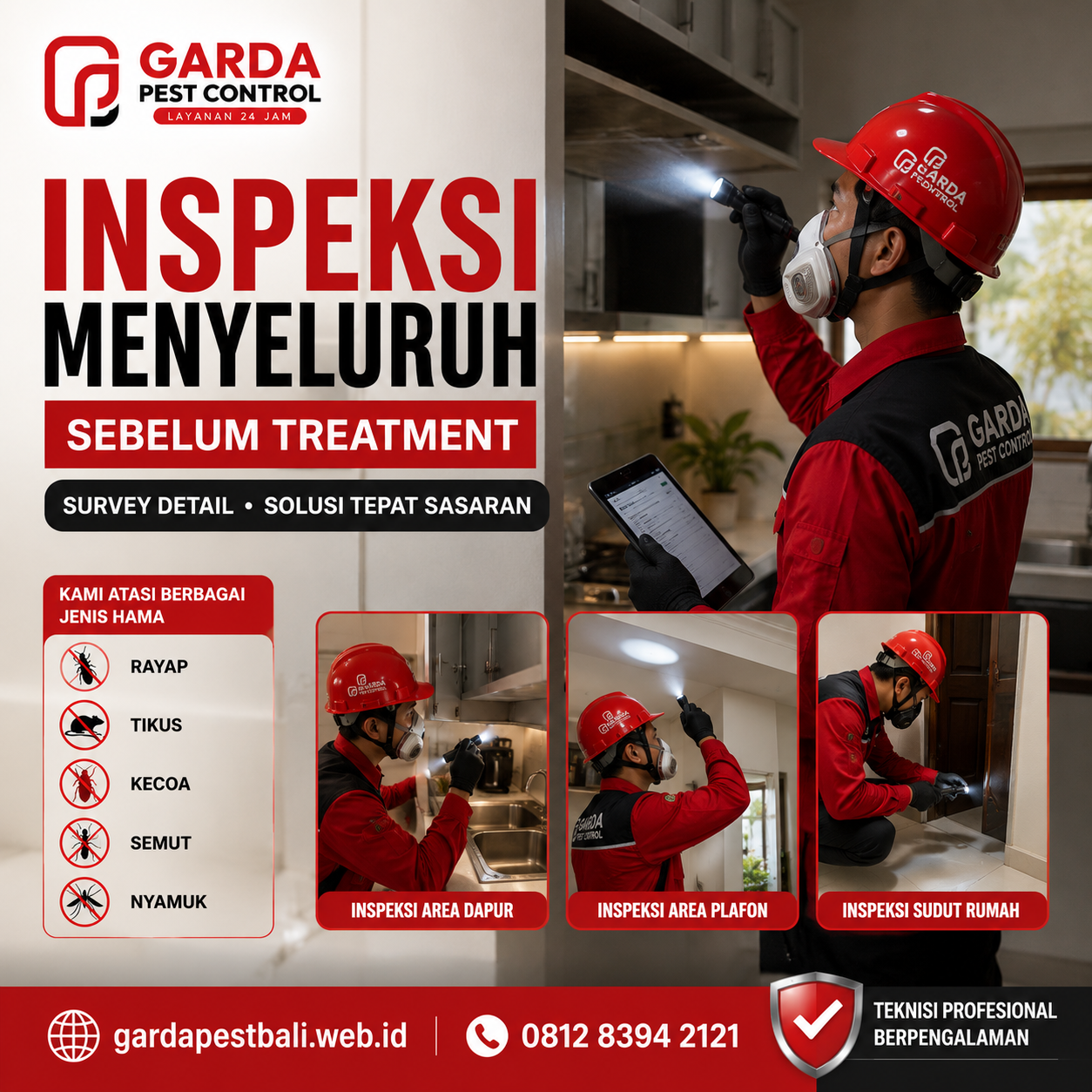 Layanan Jasa Pest Control untuk Villa dan Hotel di Bali Profesional
