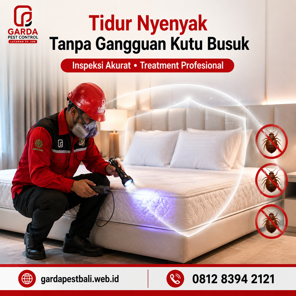 Jasa Pembasmi Kutu Busuk Bali Profesional dan Tuntas - Garda Pest Control Bali