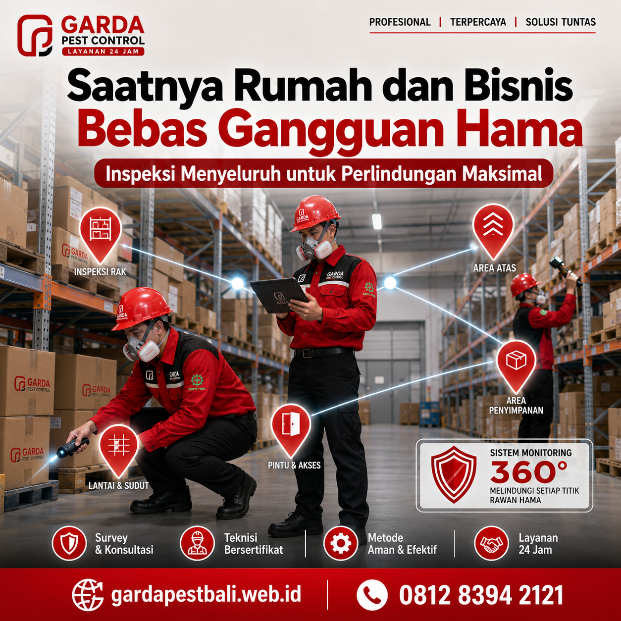 Jasa Pest Control Untuk Villa dan Hotel Bali Terpercaya