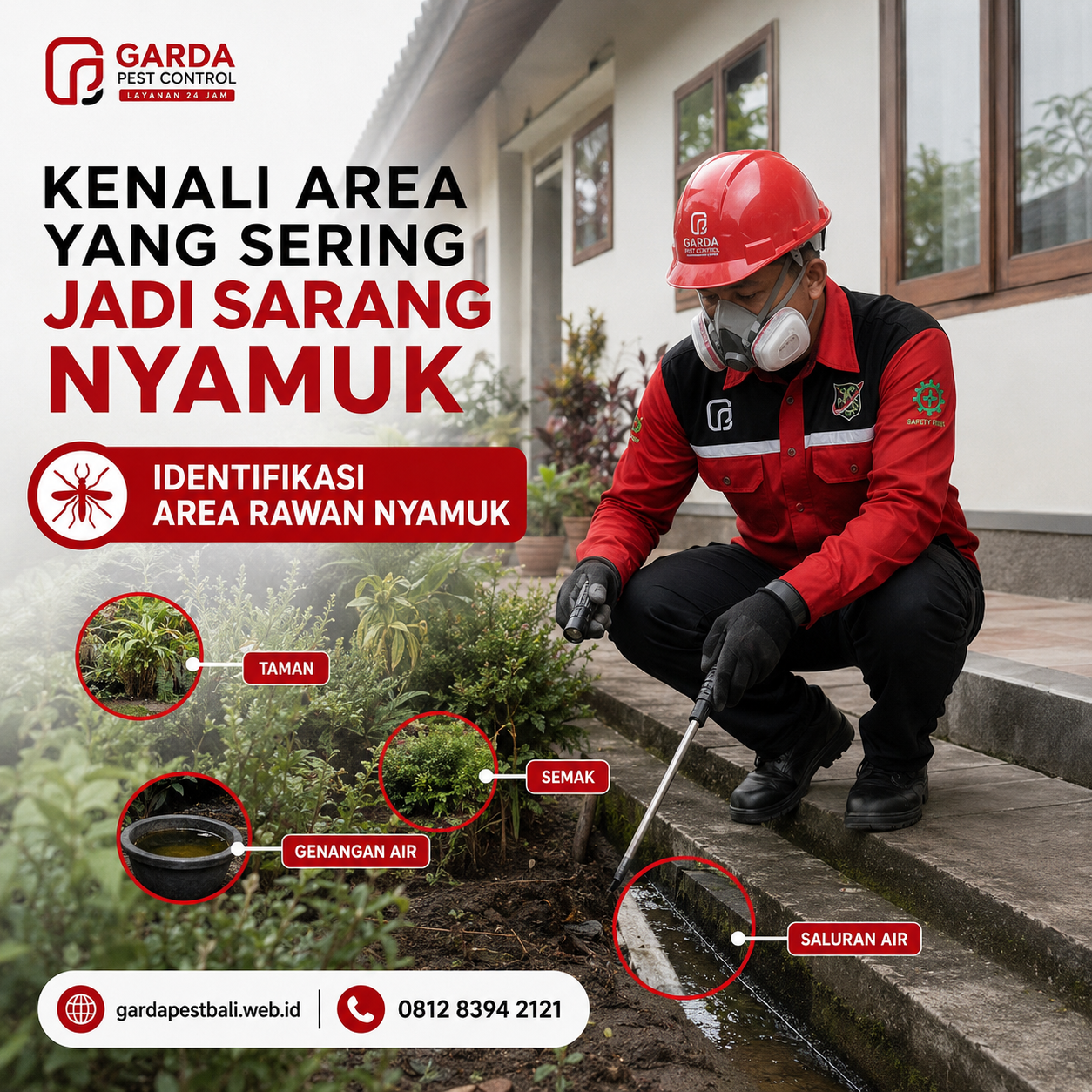 Jasa Penyemprotan Nyamuk Kebun dan Area Outdoor Bali