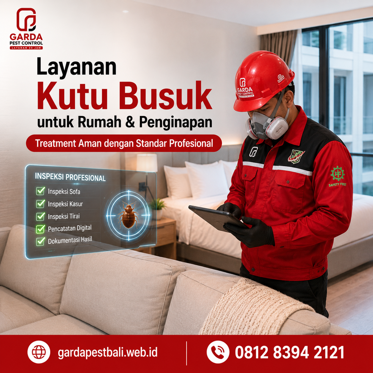 Jasa Pembasmi Kutu Busuk Bali Profesional dan Tuntas – Garda Pest Control Bali